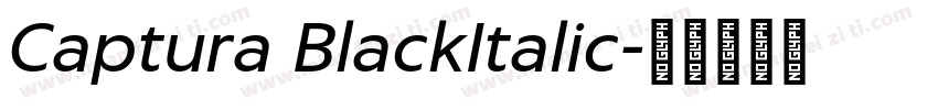 Captura BlackItalic字体转换